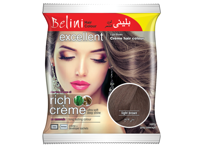 Belini Hair Colour Light Brown - 12 Sachet