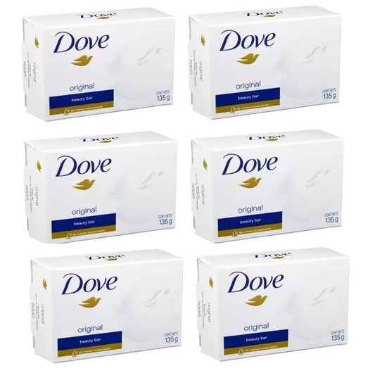 Pack of 6 - DOVE Original Beauty Soap 135gm - Imported (Germany)