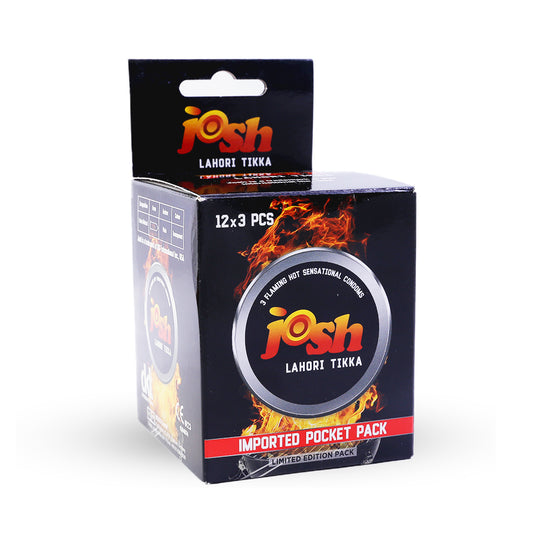 Josh Lahori Tikka Condoms - 12 x 3 (36 Condoms)