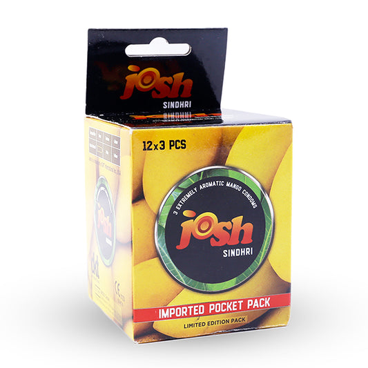 Josh Mango Condoms - 12 x 3 (36 Condoms)