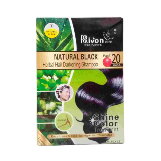 Rivon Natural Black Hair Colour -12 Sache