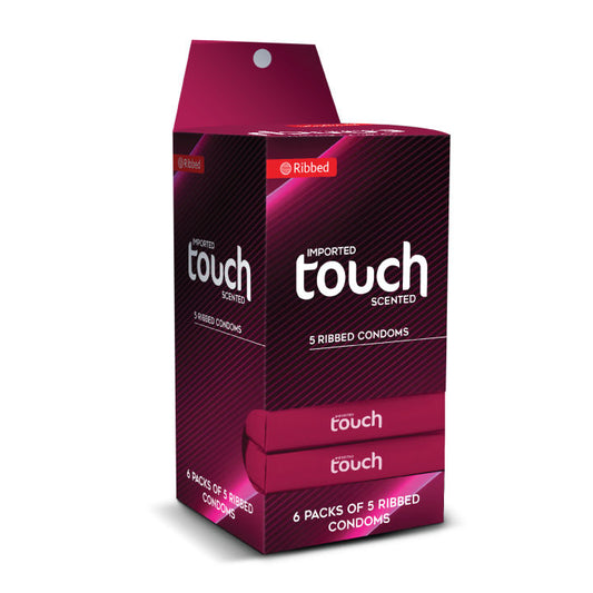 Touch 5 Scented Ribbed - 5 x 6 (30 Condoms)
